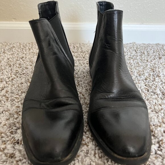 Zara Leather Oxford Boots Size 7 - Picture 5 of 7